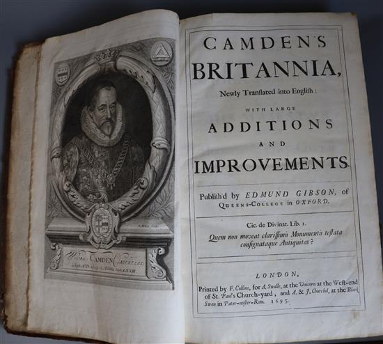 Camden, William - Britannia: or a Chronographical Description, 1st edition of Edmund Gibsons translation,